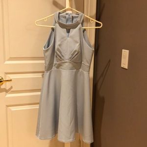 Light blue cocktail dress